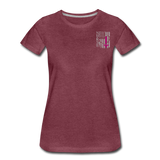 Nurse Flag Women’s Premium T-Shirt (CK1213) updated+ - heather burgundy