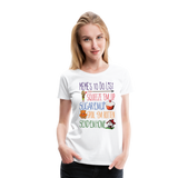 Meme's To Do List Women’s Premium T-Shirt (CK1612) - white