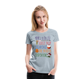 Meme's To Do List Women’s Premium T-Shirt (CK1612) - heather ice blue
