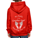 Daddy Guardian Angel Kids‘ Premium Hoodie (CK1365) - red