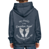 Daddy Guardian Angel Kids‘ Premium Hoodie (CK1365) - heather denim