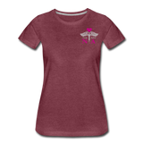 Nursing Assistant Flag Women’s Premium T-Shirt (CK1937) - heather burgundy