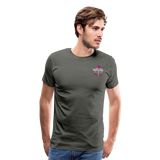 Nursing Assistant Flag Men's Premium T-Shirt (CK1937) - asphalt gray