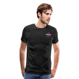 Nursing Assistant Flag Men's Premium T-Shirt (CK1937) - charcoal gray