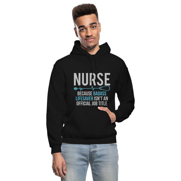 Nurse Badass Gildan Heavy Blend Adult Hoodie - black