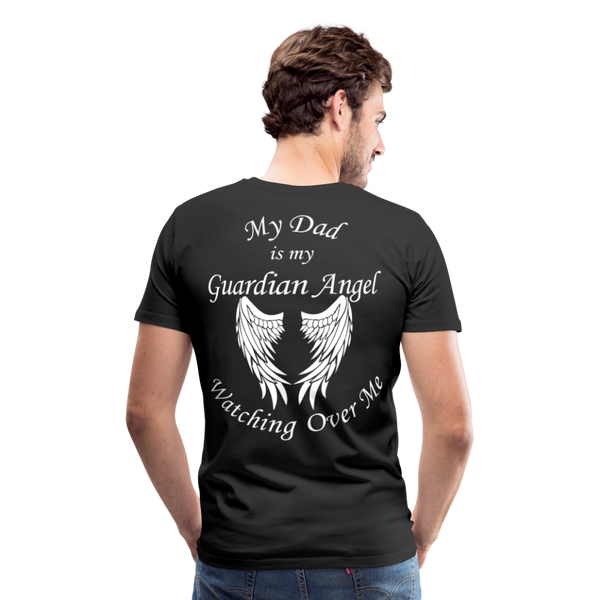 Dad Guardian Angel Men's Premium T-Shirt (CK3549) - black