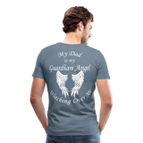 Dad Guardian Angel Men's Premium T-Shirt (CK3549) - steel blue