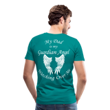 Dad Guardian Angel Men's Premium T-Shirt (CK3549) - teal
