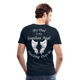 Dad Guardian Angel Men's Premium T-Shirt (CK3549) - deep navy