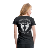 Granddaughter Guardian Angel Women’s Premium T-Shirt (CK3574) - black