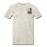 Dad American Flag Men's Premium T-Shirt CK1903 - Black - heather oatmeal