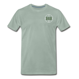 Hunting Flag Best Bucking Dad Ever Men's Premium T-Shirt (CK4118) - steel green