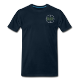 Hunting Flag Best Bucking Dad Ever Men's Premium T-Shirt (CK4118) - deep navy