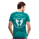 Brother Guardian Angel Men's Premium T-Shirt (CK3551) - teal