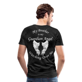 Brother Guardian Angel Men's Premium T-Shirt (CK3551) - charcoal gray