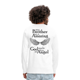 Brother Amazing Angel Sister of an Angel Men's Premium Long Sleeve T-Shirt - white