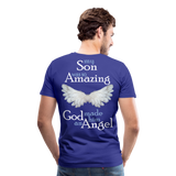 Son Amazing Angel Men's Premium T-Shirt (CK3559) - royal blue