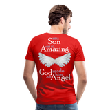 Son Amazing Angel Men's Premium T-Shirt (CK3559) - red