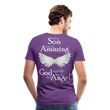 Son Amazing Angel Men's Premium T-Shirt (CK3559) - purple