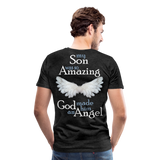 Son Amazing Angel Men's Premium T-Shirt (CK3559) - charcoal gray