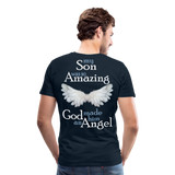 Son Amazing Angel Men's Premium T-Shirt (CK3559) - deep navy