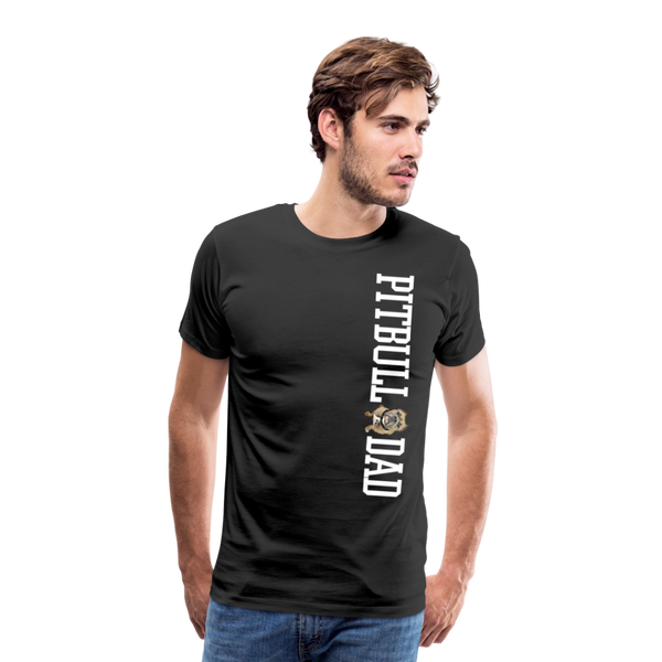 Pitbull Dad Men's Premium T-Shirt (CK1513 MM) - black