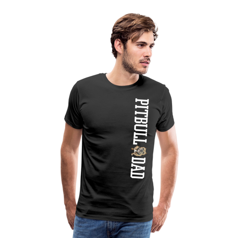 Pitbull Dad Men's Premium T-Shirt (CK1513 MM) - black