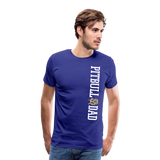 Pitbull Dad Men's Premium T-Shirt (CK1513 MM) - royal blue