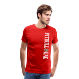 Pitbull Dad Men's Premium T-Shirt (CK1513 MM) - red