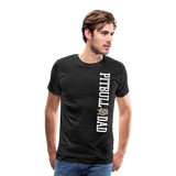 Pitbull Dad Men's Premium T-Shirt (CK1513 MM) - charcoal gray