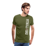 Pitbull Dad Men's Premium T-Shirt (CK1513 MM) - olive green