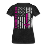 Laura Nurse Practitioner Flag Women’s Premium T-Shirt - charcoal gray
