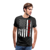 American Flag Daddy Men's Premium T-Shirt (CK1931) - black