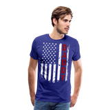 American Flag Daddy Men's Premium T-Shirt (CK1931) - royal blue