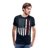 American Flag Daddy Men's Premium T-Shirt (CK1931) - deep navy
