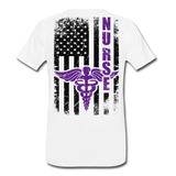 Nurse Flag Men's Premium T-Shirt (CK1809) - white