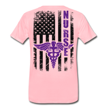 Nurse Flag Men's Premium T-Shirt (CK1809) - pink