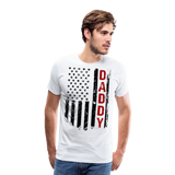 America Flag Daddy Men's Premium T-Shirt (CK1931) - white