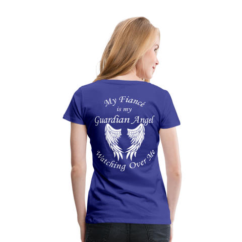 Fiancé Guardian Angel Women’s Premium T-Shirt - royal blue