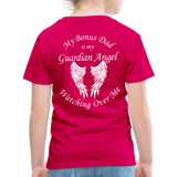Bonus Dad Guardian Angel Toddler Premium T-Shirt - dark pink