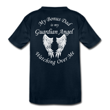 Bonus Dad Guardian Angel Toddler Premium T-Shirt - deep navy