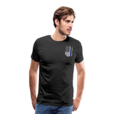 Dad American Flag Men's Premium T-Shirt (41518b) - black