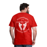 Granddaughter Guardian Angel Men's Premium T-Shirt (CK3574) - red