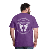 Granddaughter Guardian Angel Men's Premium T-Shirt (CK3574) - purple