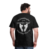 Granddaughter Guardian Angel Men's Premium T-Shirt (CK3574) - charcoal gray