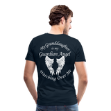 Granddaughter Guardian Angel Men's Premium T-Shirt (CK3574) - deep navy