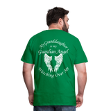 Granddaughter Guardian Angel Men's Premium T-Shirt (CK3574) - kelly green
