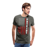 Patriot American Flag Men's Premium T-Shirt - asphalt gray
