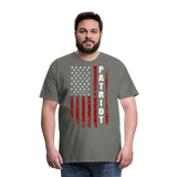 Patriot American Flag Men's Premium T-Shirt - asphalt gray
