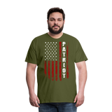 Patriot American Flag Men's Premium T-Shirt - olive green